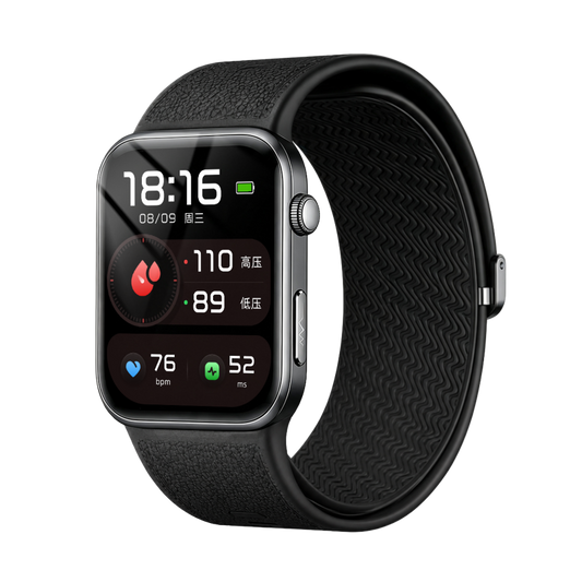 YIBOSHI Square Black Smart BP Watch